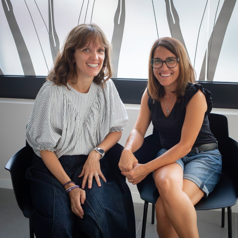 Dra. Cristina Garcia i Dra. Dèlia Vilà, fundadores de la clínica